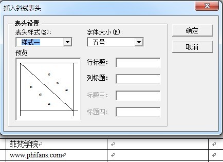 word文档里面表格如何插入斜线表头